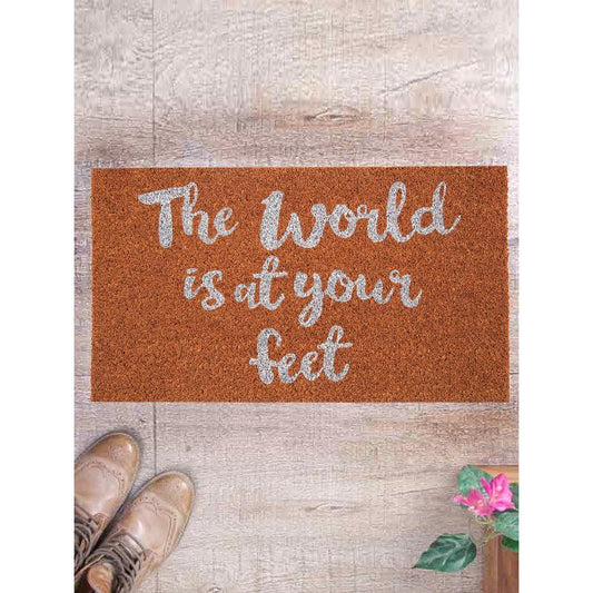 The World Is At Your Feet | Printed  Door Mat