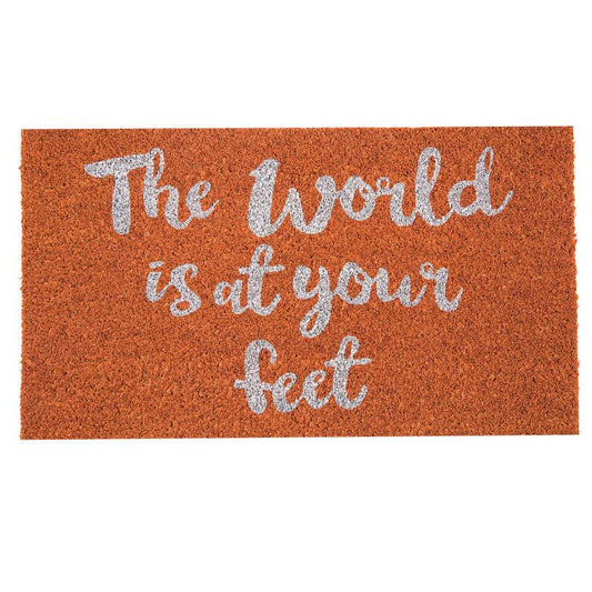 The World Is At Your Feet | Printed  Door Mat