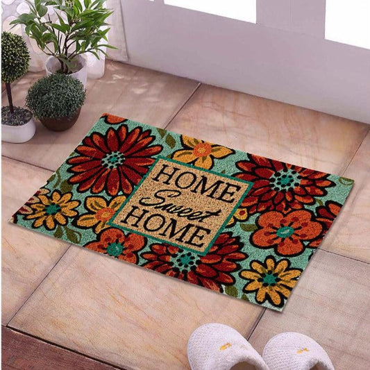 Tropical Printed  Door Mat | Set of 2 (Home Sweet Home & Good vibes only)