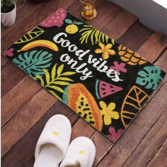 Tropical Printed  Door Mat | Set of 2 (Home Sweet Home & Good vibes only)