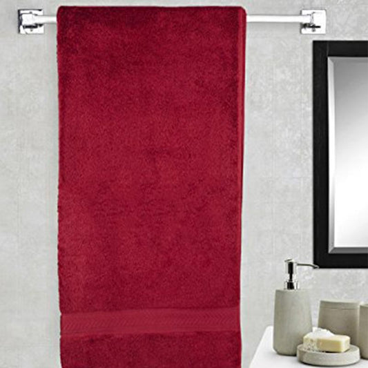 Dark Red Bath Towel