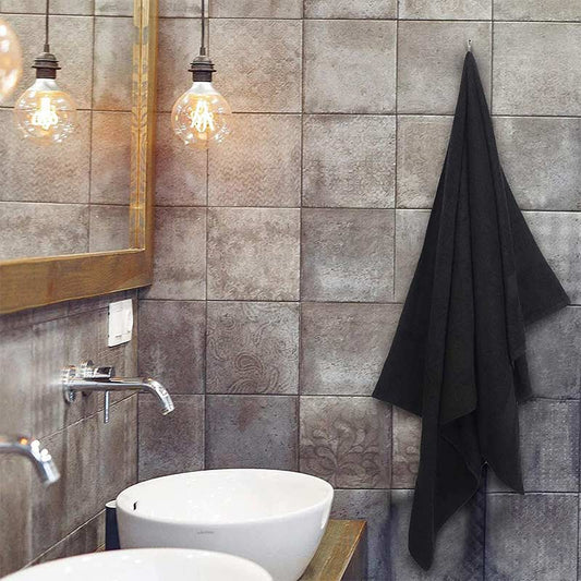 Modern Black Bath  Towel