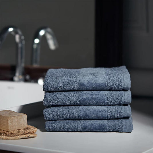 Modern Grey Face Towel | Set of 4