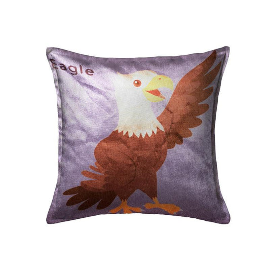 Animal Cartoon Printed Velvet Cushion Cover  | Set Of 5