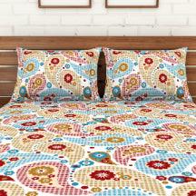 Paisley Print Bedsheet | Multiple Colors | Queen Size