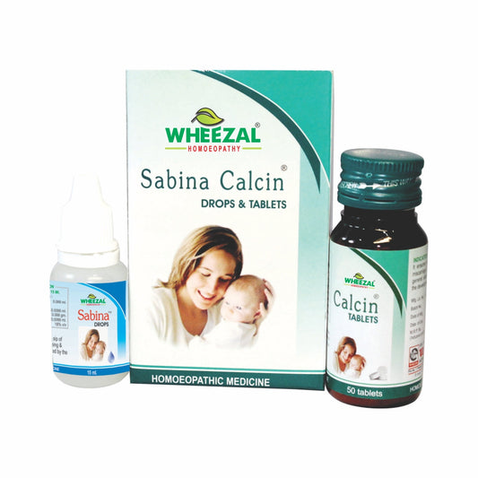 Wheezal Homeopathy Sabina Calcin Drops & Tablets