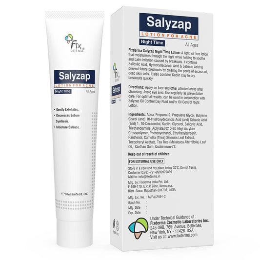 Fixderma Salyzap Night Time Lotion -20 ml