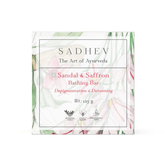 Sadhev Sandal & Saffron Bathing Bar - 125 gms