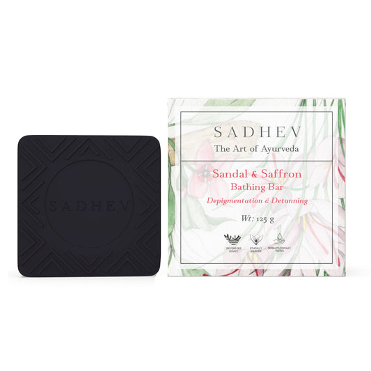 Sadhev Sandal & Saffron Bathing Bar - 125 gms