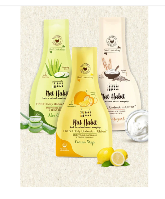 Nat Habit Yogurt With Lemon & Aloe UnderArm Ubtan Combo