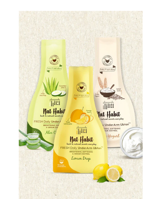 Nat Habit Yogurt With Lemon & Aloe UnderArm Ubtan Combo