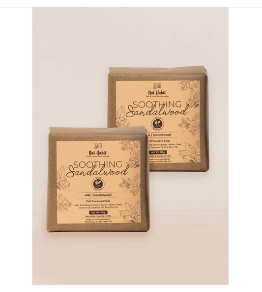 Nat Habit Cold Processed Soothing Sandalwood Soap