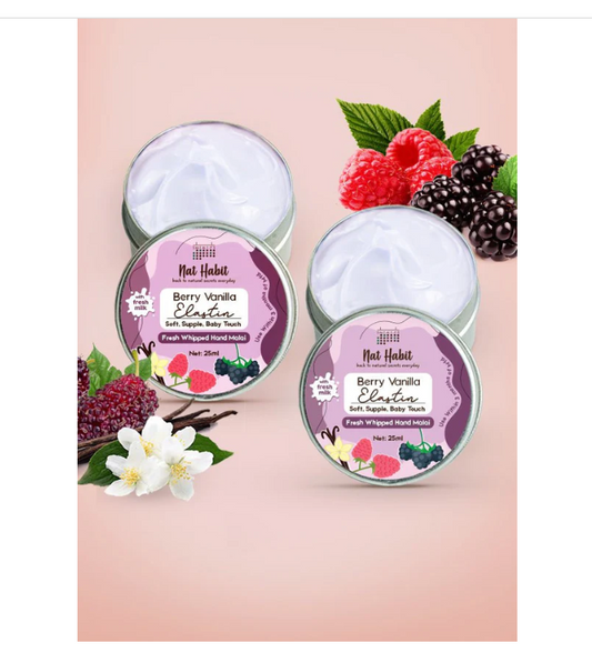 Nat Habit Berry Vanilla Elastin Hand Malai