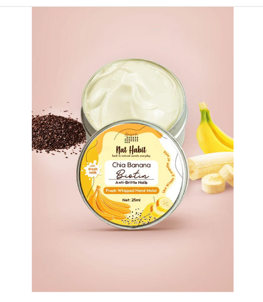 Nat Habit Chia Banana Biotin Hand Malai