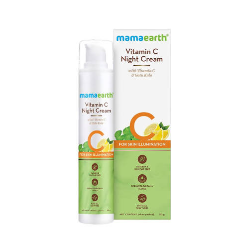 Mamaearth Vitamin C Night Cream For Face - 50 gms