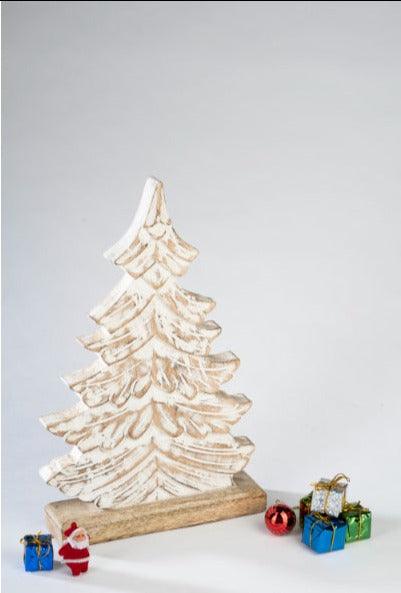 Rustic White Christmas Tree