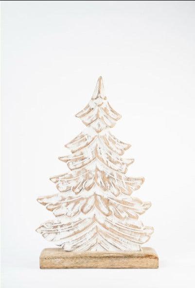 Rustic White Christmas Tree