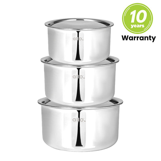 Sage CookSafeTriply Stainless Steel Tope | Set Of 3