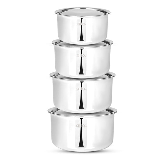 Palmar CookSafeTriply Stainless Steel Tope | Set Of 4