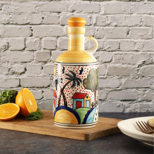 Ceramic Blue Floral Oil Dispenser | Multiple designs