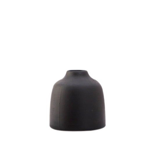 Nestor Decorative Black Ceramic Vase | Set of 2