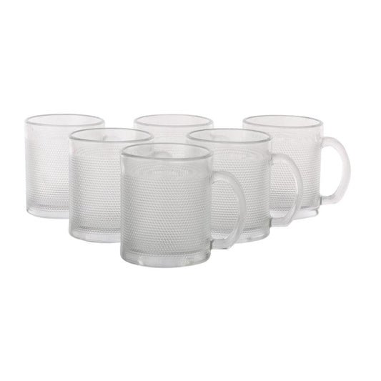 Classy Glass Mugs | Set of 6