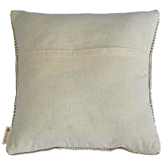 Undisturbed Woven Patch Cushion Cover | 18x18 inches