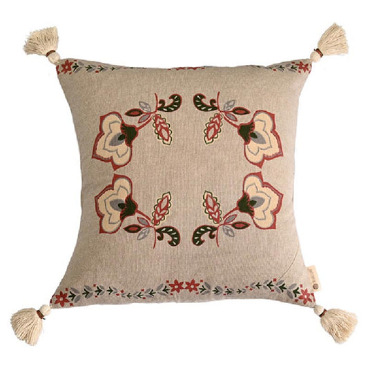 Ruhe Floral Printed Cushion Cover | 20x20 inches