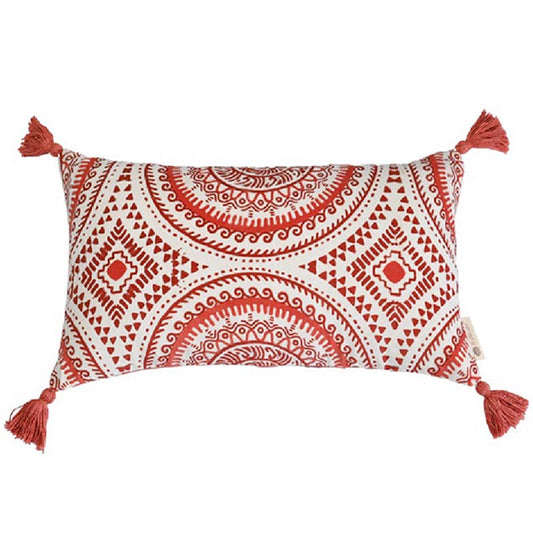 Makhamalee Terra Lumbar Cushion Cover | 20x12 inches