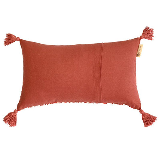 Makhamalee Terra Lumbar Cushion Cover | 20x12 inches