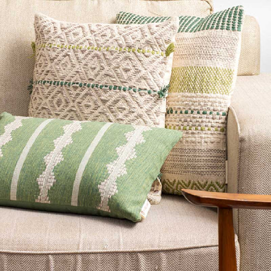 Geometric Brew Cushion Cover | 20x12 inches