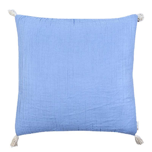 Chiffon Blue Cushion Cover | 18 inch, 24 inch, 20 x 12 inch