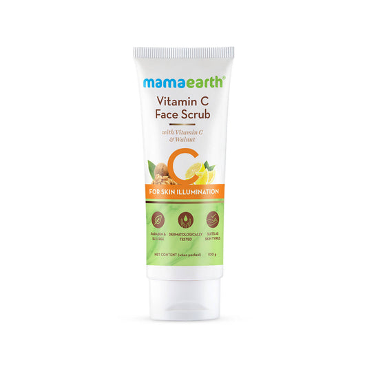 Mamaearth Vitamin C Face Scrub With Vitamin C and Walnut - 100 gms