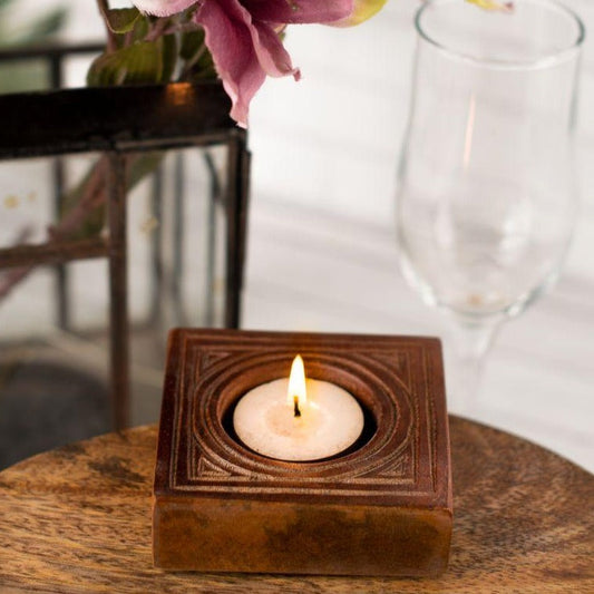 Wooden T-Light Holder | Set of 3