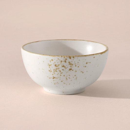 Gold Splatter Round Dip Bowl