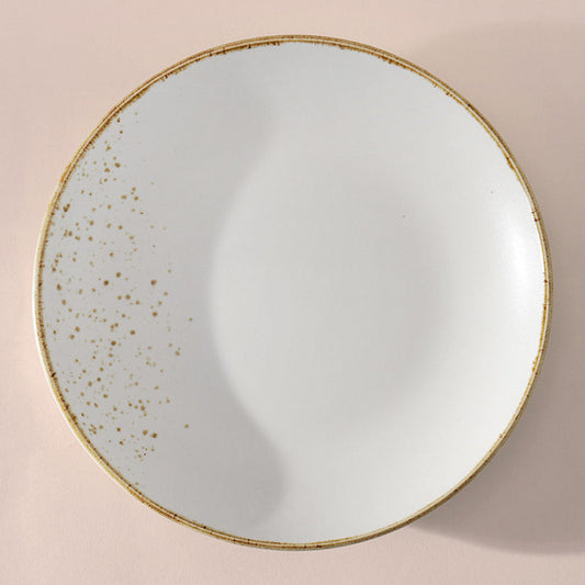 Gold Splatter Quarter Plate