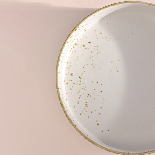 Gold Splatter Salad Plate