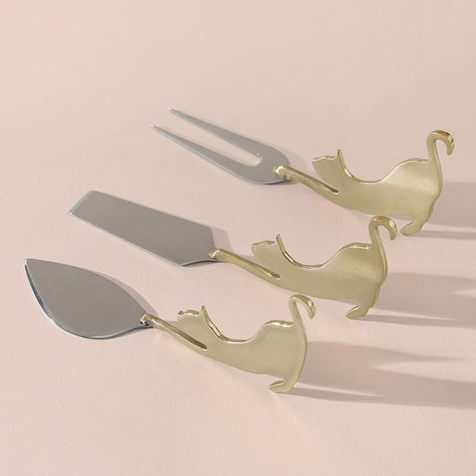 Kitty Party Cheese Knives |  Set of 3