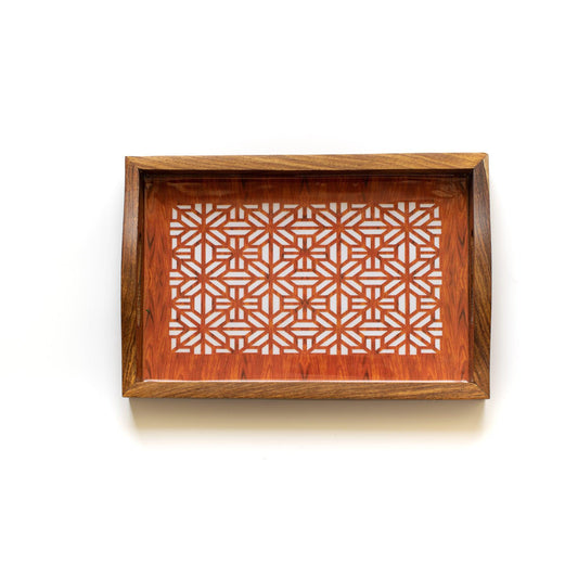 Brown Printed Tray | Multiple Sizes