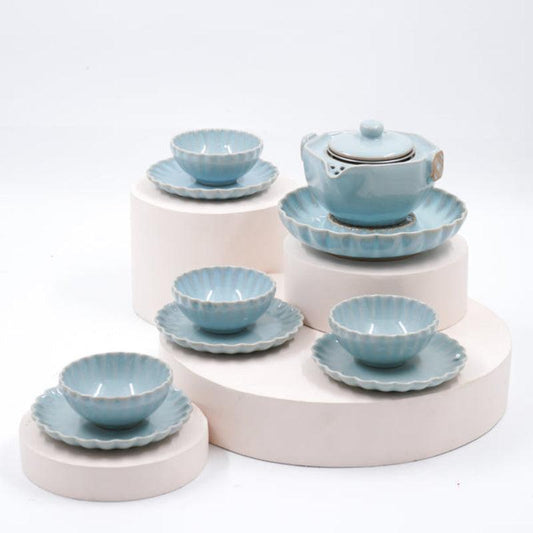 Chinese Swirls Tea Set | Set of 4