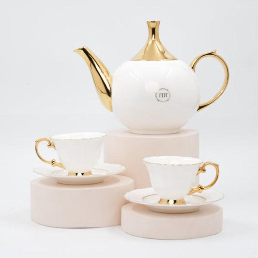 Elegant Designer Tea Set | Multiple Colors