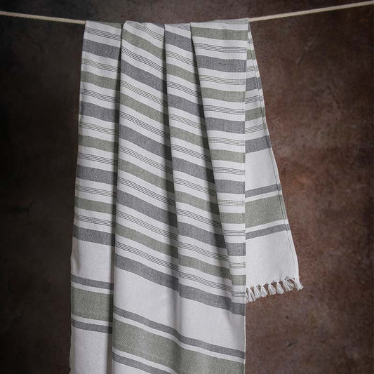 Cambric Multi-Stripe Bath Towel | Multiple Colors