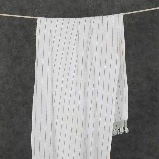 Cambric Pin-Stripe Bath Towel | Multiple Colors