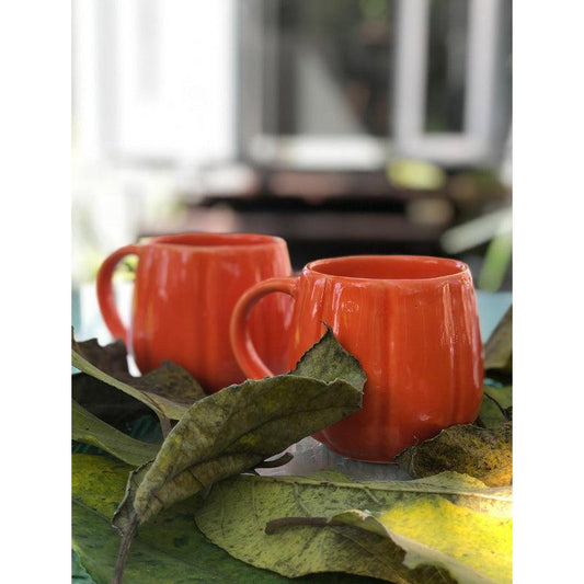 Pumpkin Coffee Mugs  | Set of 2