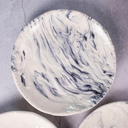 Marble Quarter Plates | Set of 2