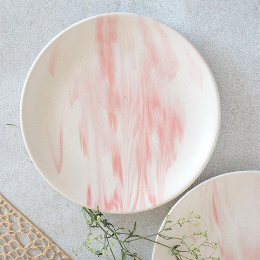 Pink Marble Plates | Set of 2