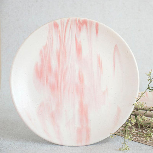 Pink Marble Plates | Set of 2