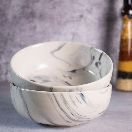 Marble Serving Bowls | Set of 2