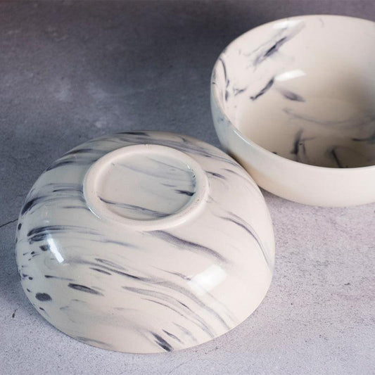 Marble Serving Bowls | Set of 2