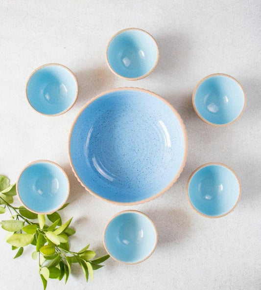 Blue Dessert Bowls Set